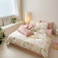 【浮春】【床包被套組】100%精梳棉_單人_雙人_IDEE LIVING伊德生活_1
