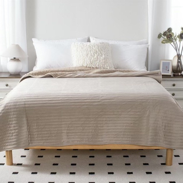 【LINE好友限定】素色法蘭絨毯_IDEE LIVING伊德生活