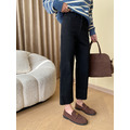 法式岩絨修長直筒褲(現貨)_13