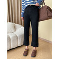 法式岩絨修長直筒褲(現貨)_16
