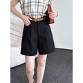 棉質休閒高腰短褲(現貨)_9