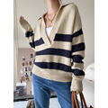 大v翻領條紋針織衫_14