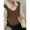 韓系麻花羊毛針織背心 (現貨)_21