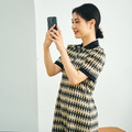 高級菱格針織連身裙(M現貨)