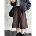 韓版毛呢寬鬆七分褲 (剩灰現貨)_16