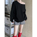 鬆弛感棉質露肩上衣 3色(白現貨)_31