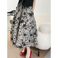 莫西亞花絨線條A字裙_4