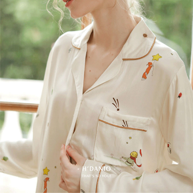 小王子的星球貢緞睡衣套組