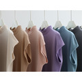 半高領包袖安迪絨上衣 15色（粉、黑、紅、駝現貨）_8
