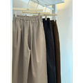 日式質感休閒闊腿褲 （咖啡色現貨)_13