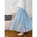 馬卡龍春季百褶裙 5色 (藍現貨)_9