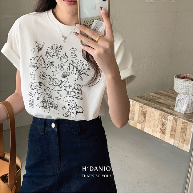 小天使的日常短袖上衣 3色