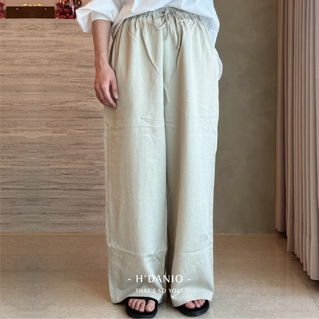 夏季舒適直筒空氣褲 (米杏色現貨)