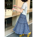 野餐藍格木耳裙_3