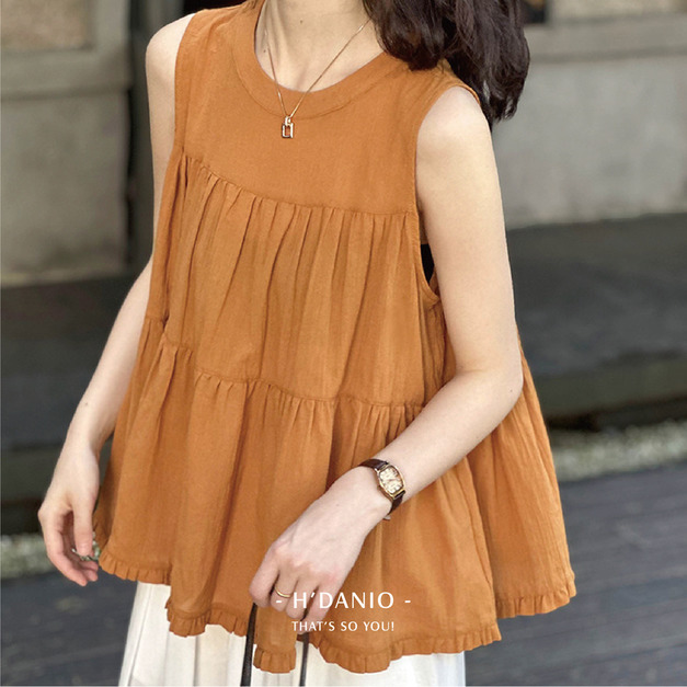 焦糖輕舞層次背心 3色 (現貨)