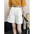 棉質休閒高腰短褲(現貨)