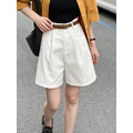棉質休閒高腰短褲(現貨)_11