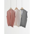 三角天蠶絲輕感背心罩衫 4色(現貨)_3