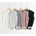 三角天蠶絲輕感背心罩衫 4色(現貨)_1