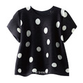皺摺黑白波點上衣 2色