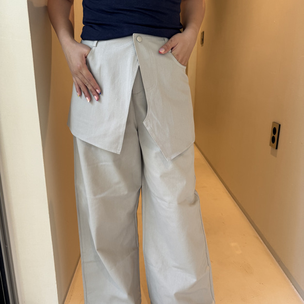 韓系造型兩穿休閒褲 3色(現貨)