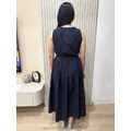潘普洛無袖長洋裝 (深藍款) M、XL現貨_20