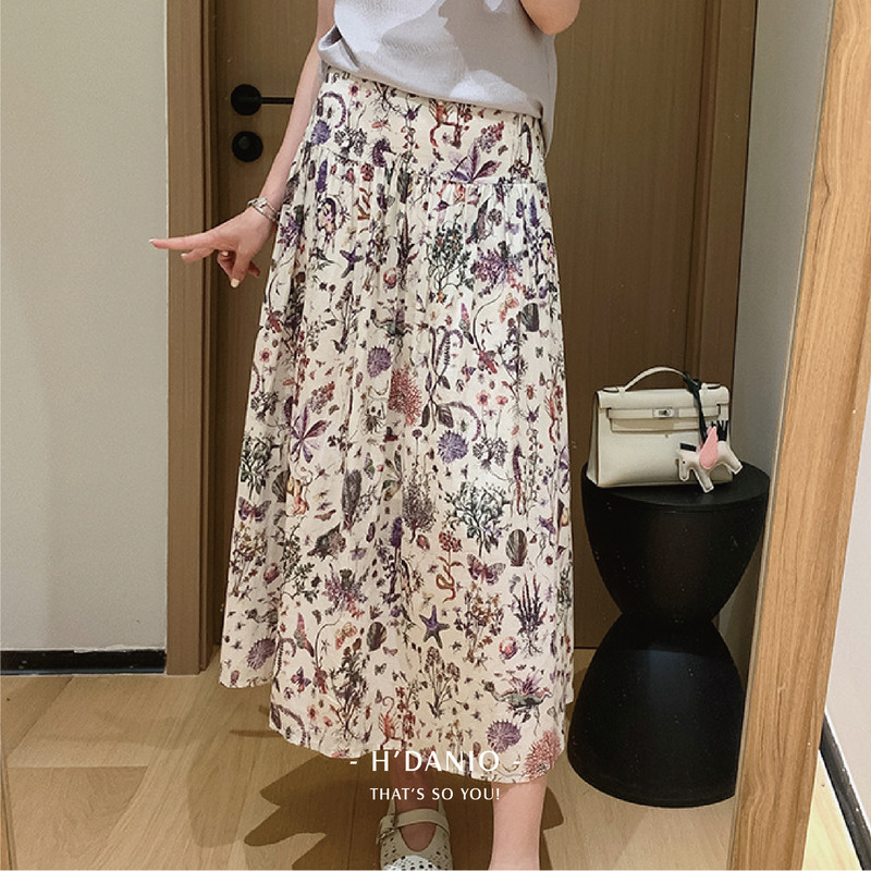 超細棉海底世界碎花裙
