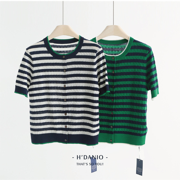 美麗諾羊毛復古針織上衣 2色