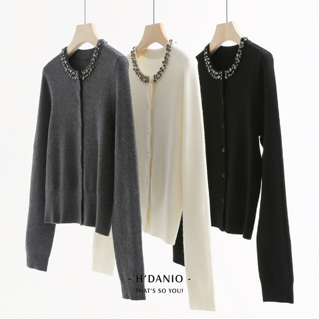 瓦朗斯手工釘鑽上衣 4色