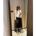 進口真絲羊絨立體空間半身裙 4色_5