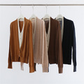 魯尼V領羊毛混紡針織上衣 4色_5