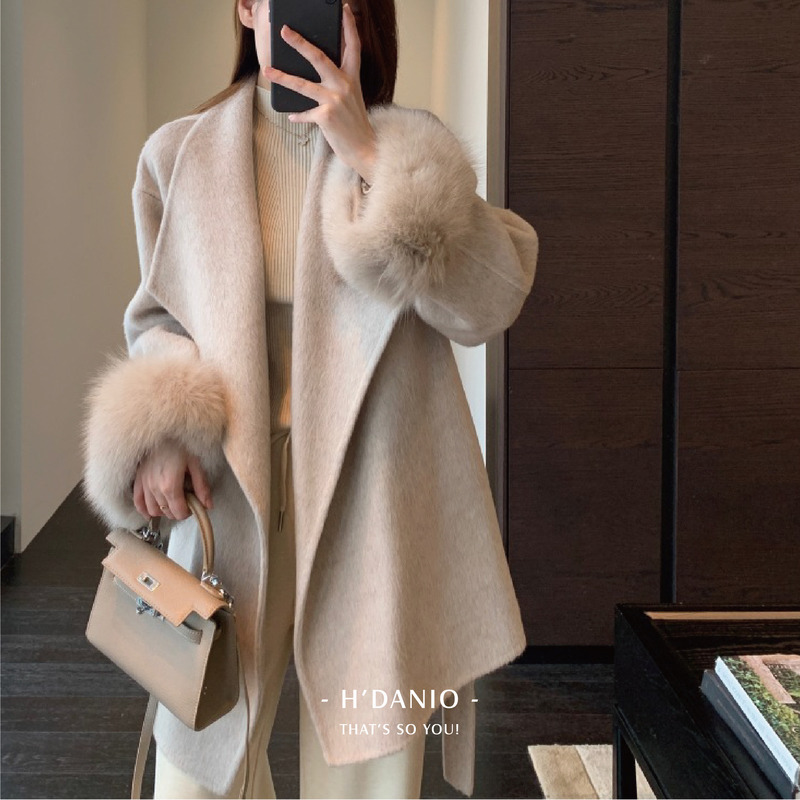 坎普頓100%羊毛翻領大衣 2色