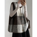 復古庫倫大格紋馬甲 2色_7