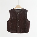 復古質感銀釦馬甲背心 3色_13