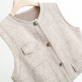 復古質感銀釦馬甲背心 3色_16