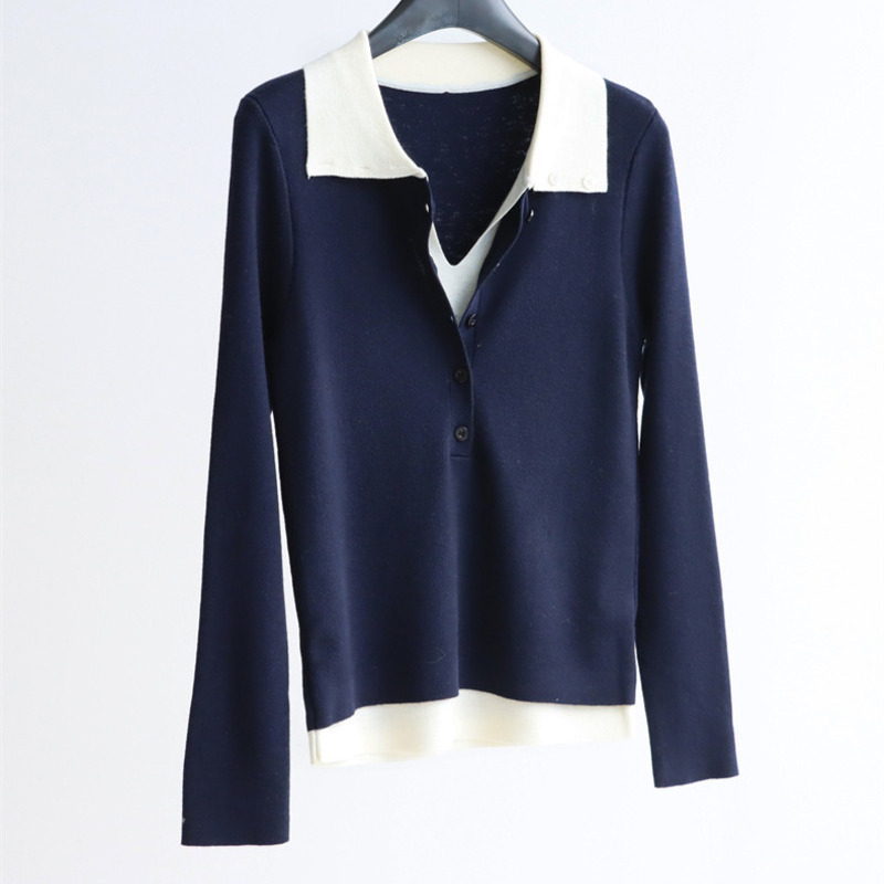 莫奈修身羊毛混紡POLO衫 5色