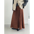 日系復古格子半身裙 2色_6