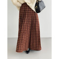 日系復古格子半身裙 2色_3