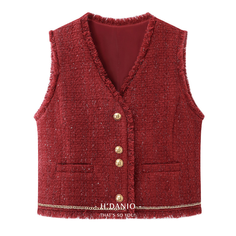 輕奢香風金釦馬甲背心