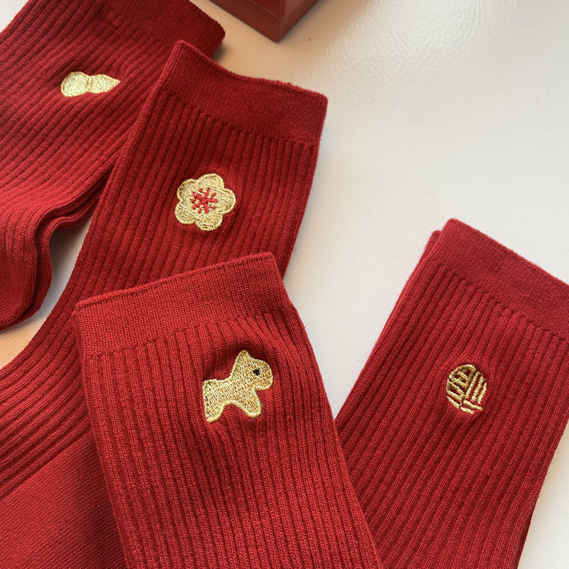 【滿$5,000贈品】馬年大吉開運紅襪 x1組