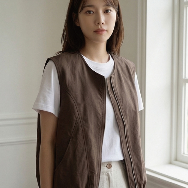 豆川工裝馬甲背心 2色