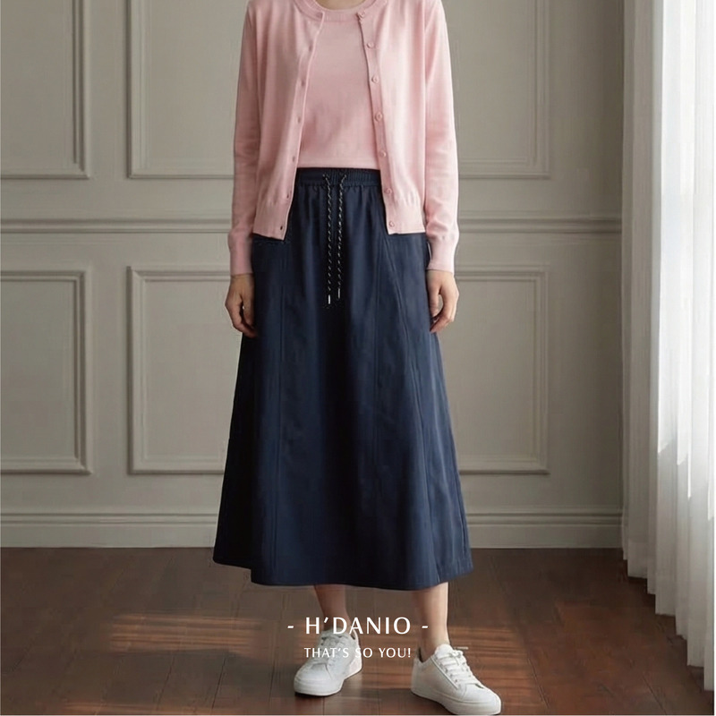 歐丹休閒抽繩南瓜裙 3色(現貨)