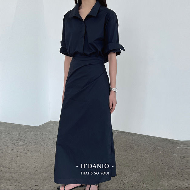 韓劇女主設計感綁帶洋裝 2色