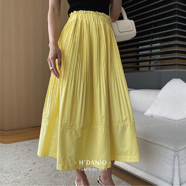 花苞立體剪裁肌理感A字裙 3色