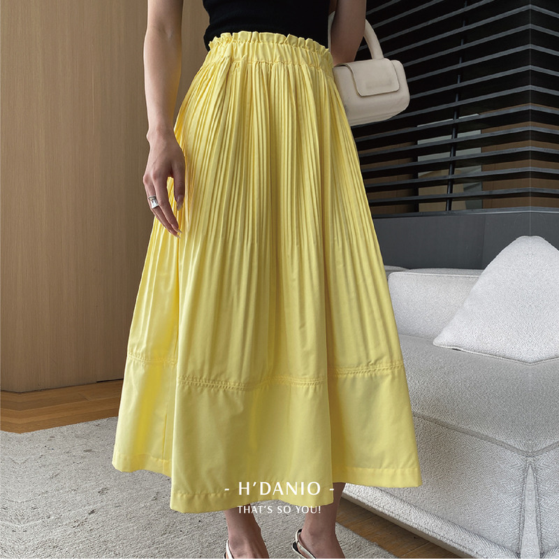 花苞立體剪裁肌理感A字裙 3色