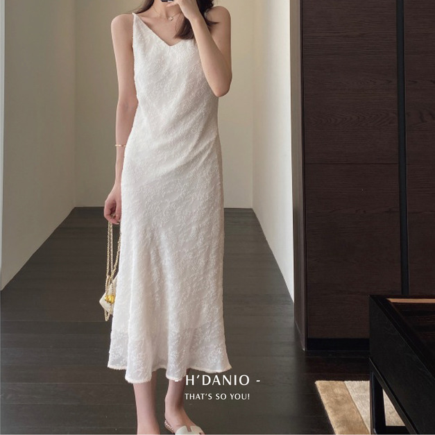 星野優雅細肩帶背心裙 2色