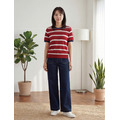 梅亨撞色圓領條紋針織上衣 3色_10
