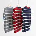 梅亨撞色圓領條紋針織上衣 3色_13