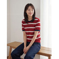 梅亨撞色圓領條紋針織上衣 3色_11