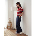梅亨撞色圓領條紋針織上衣 3色_18